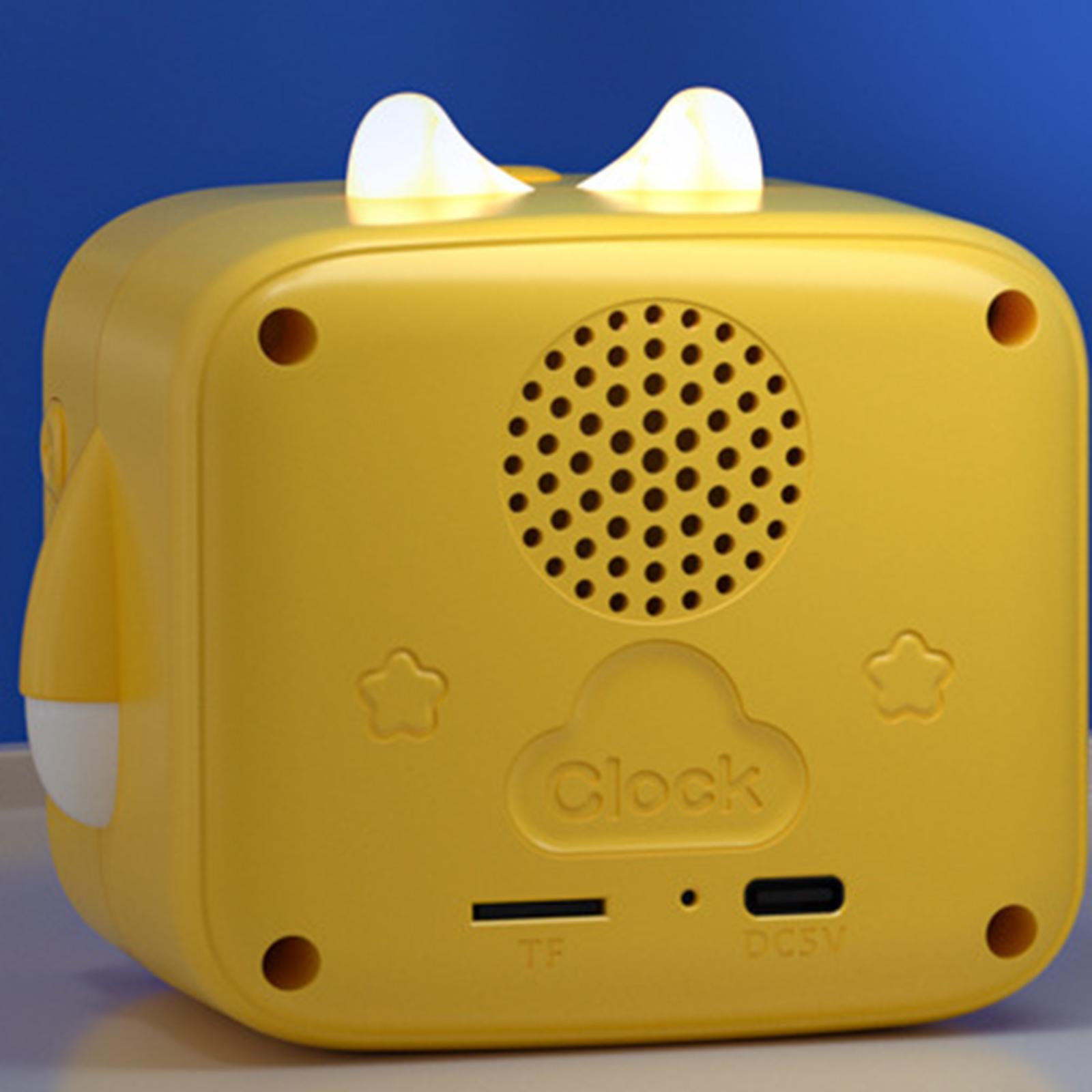 Digital Alarm Clock, Modern Alarm Clock with Time Display, 12/24-Hour Format, Alarm, Voice Control for Bedroom Office Kids
