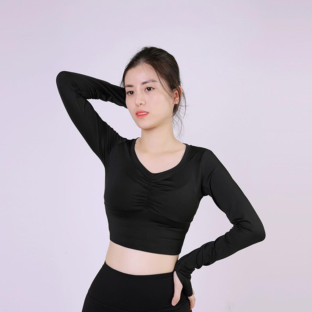 Áo dáng bó dài tay nữ LULULEMON MS12, áo slim fit cao cấp ôm sát cơ thể sexy, không nhăn dành cho chạy bộ, Gym, Yoga