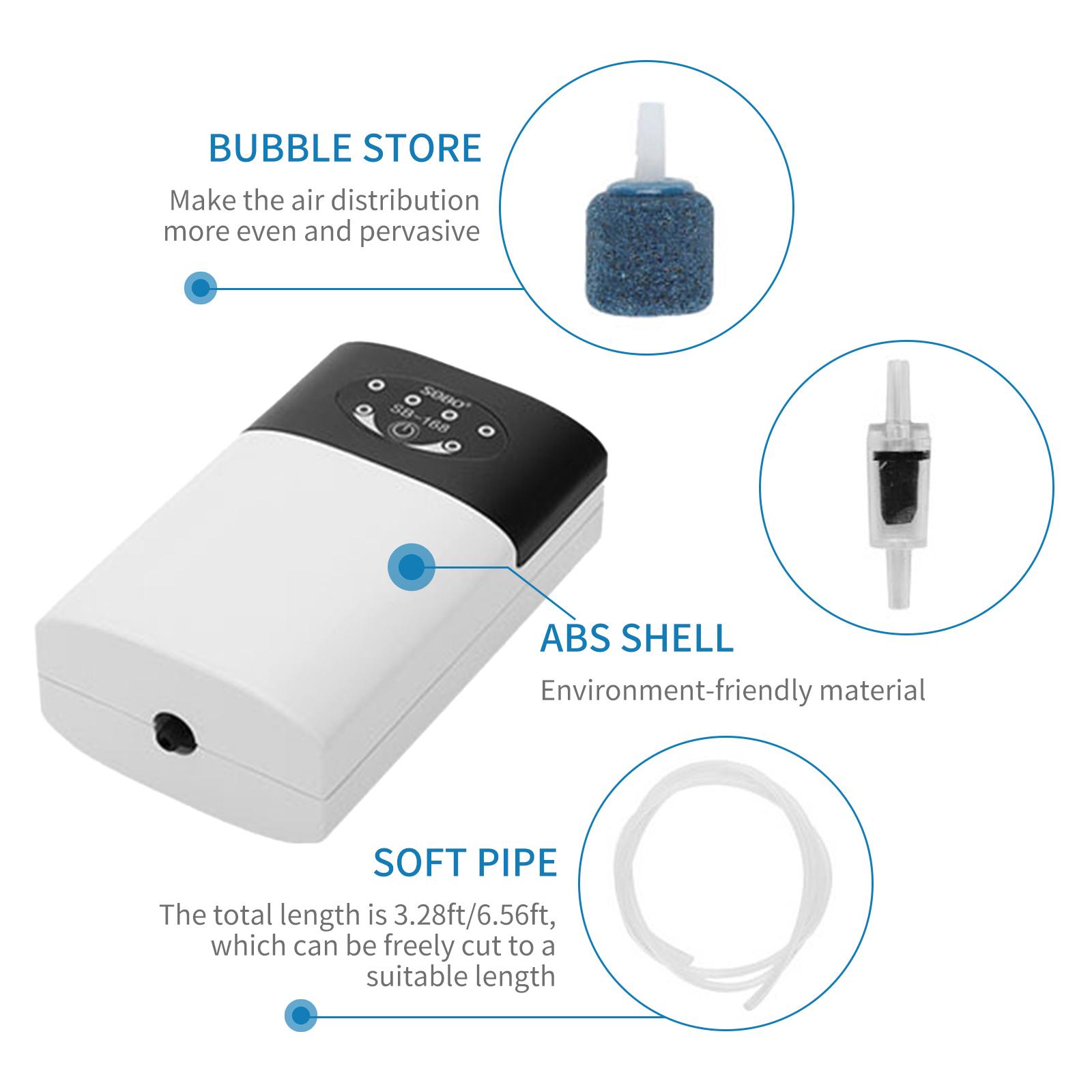 Máy bơm oxy bể cá Oxygenator có thể sạc lại