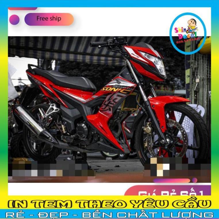 TEM RỜI SONIC 150 ĐỎ