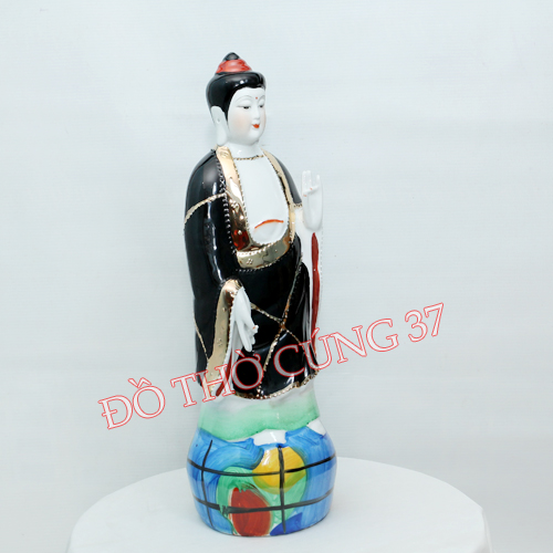Tượng Địa Mẫu Nương Nương đứng - gốm sứ