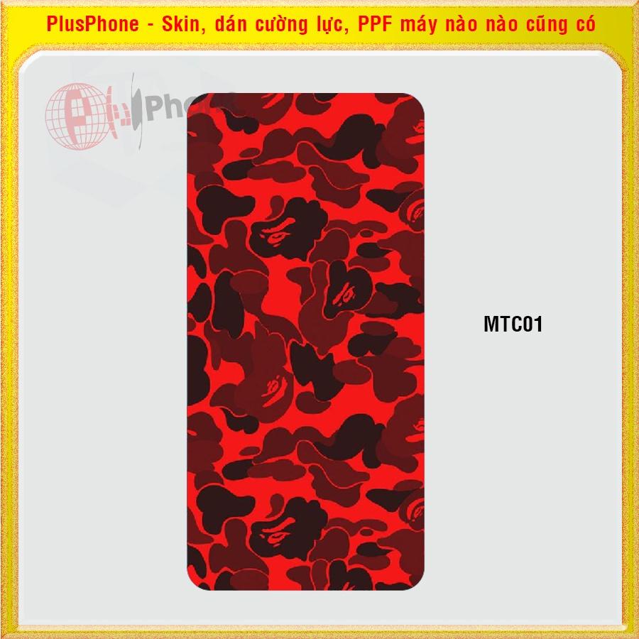 Dán Skin mặt sau cho Google Pixel 4, 4 XL , 4a, 4a 5G, Pixel 5, 5a 5G màu matrix camo