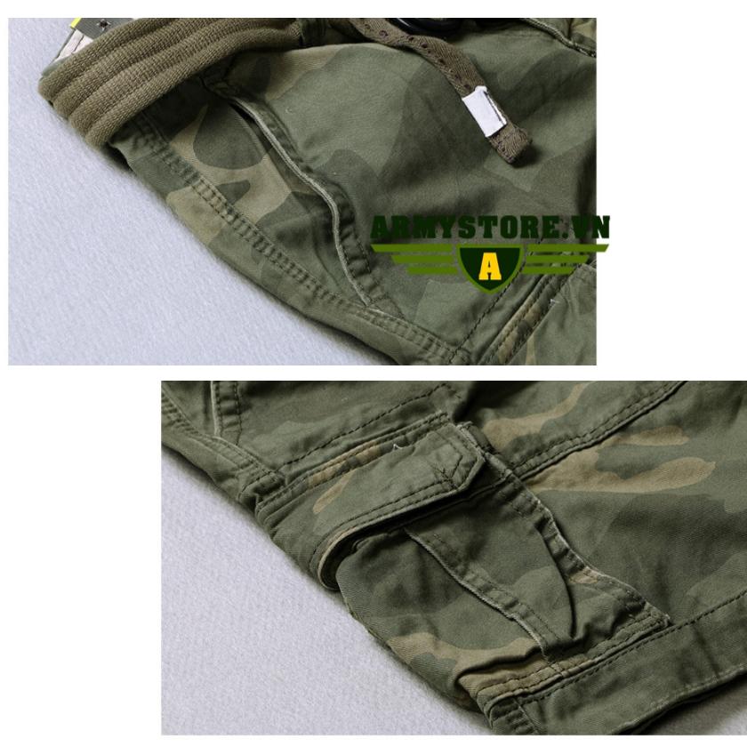 Quần short túi hộp xanh lính Aber ARM-857