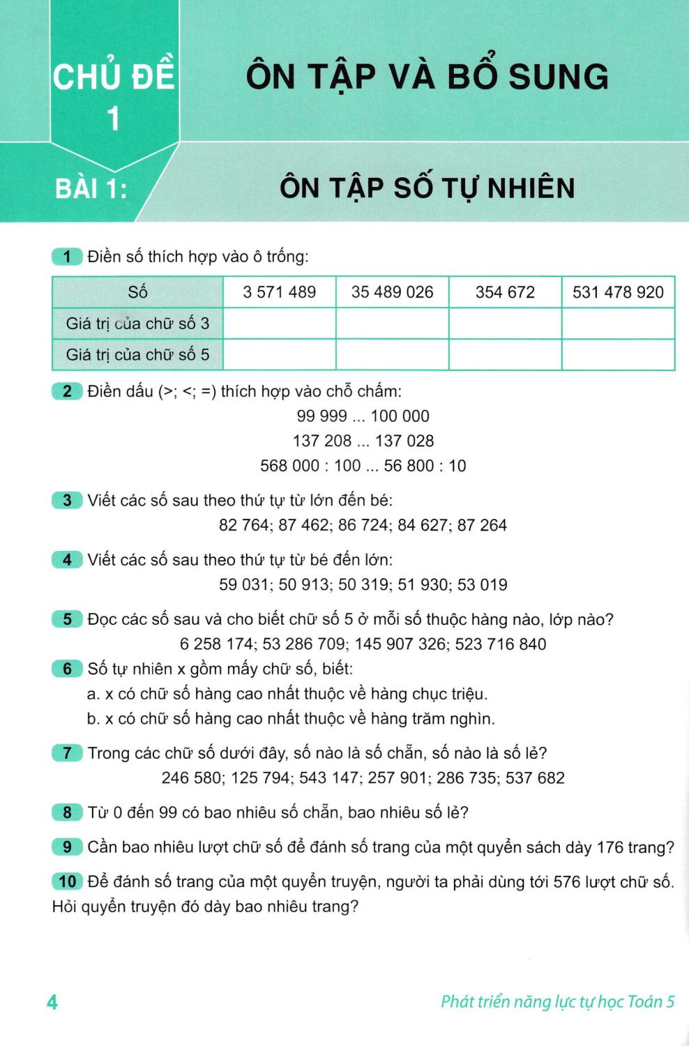 Sách - Phát Triển Năng Lực Tự Học Toán 5