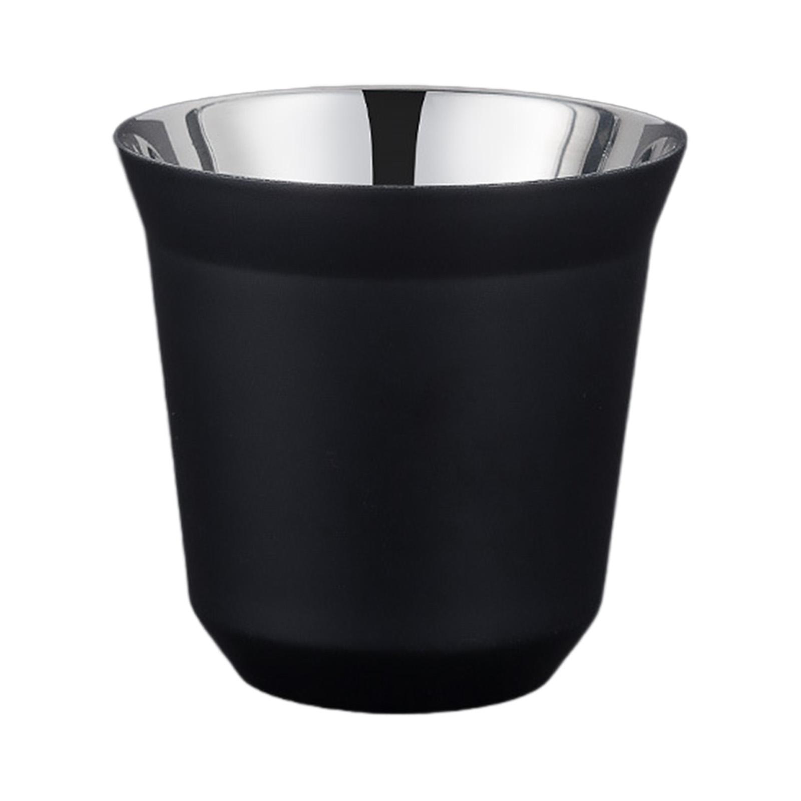 Coffee Cup Camping Mug Durable Drinkware 80ml Capacity Ultralight Outdoor Stainless Steel Cup Metal Drinking Cup for Home Backpacking Picnic