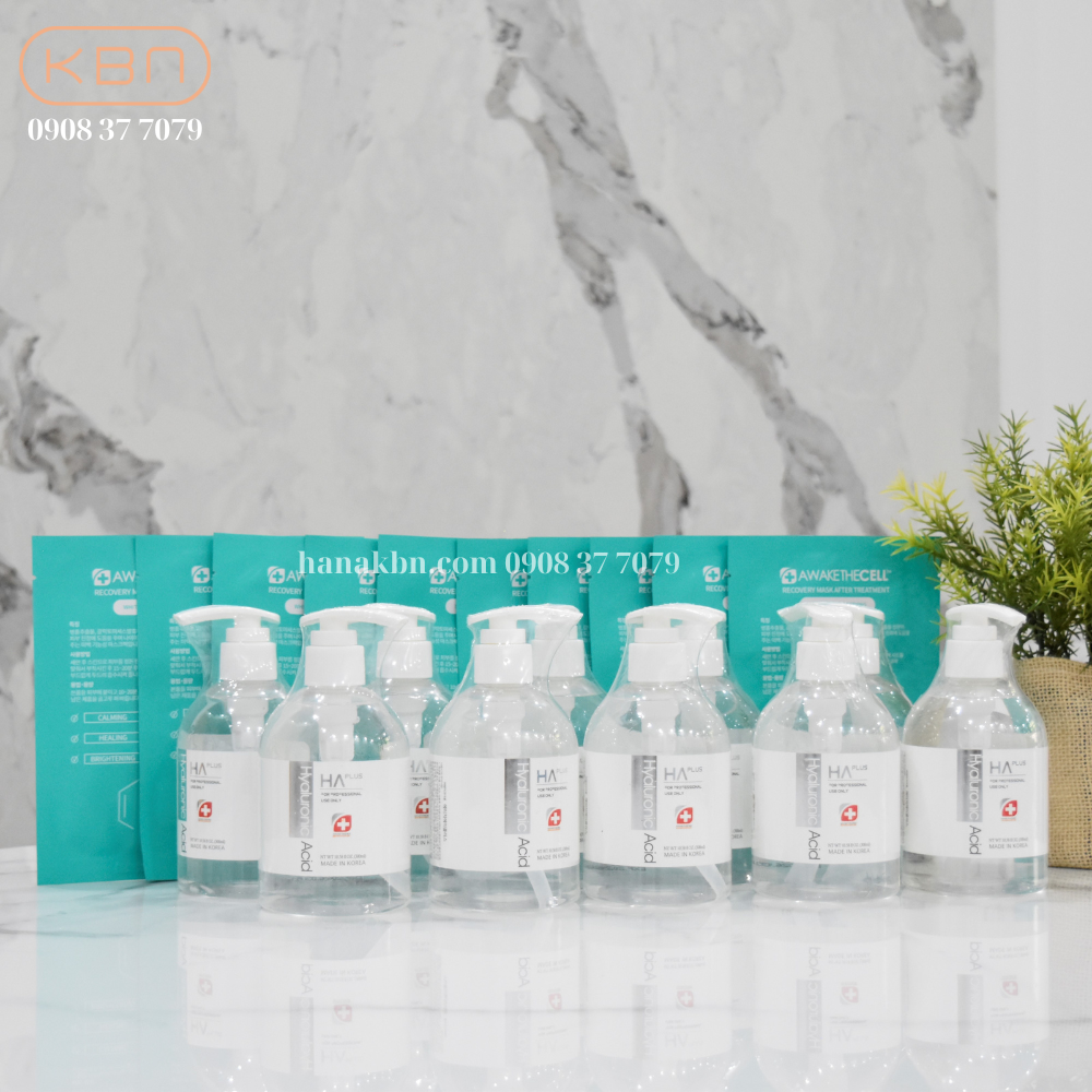 COMBO 10 CHAI SERUM HA PLUS 300ml (Dưỡng Ẩm, Căng Bóng, Sáng Da, Mờ Nếp Nhăn) Hàng Chính Hãng + Tặng 10 Mặt Nạ Soothing