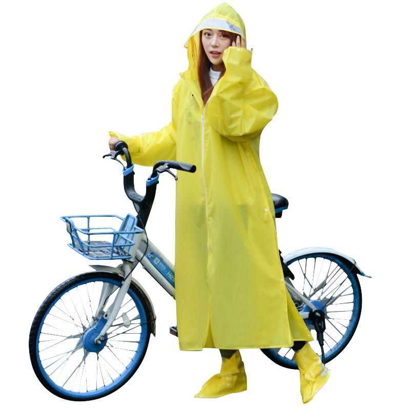Áo mưa phong cách mới nhất đi bộ dành cho người lớn áo mưa một mảnh thời trang trong suốt ngoài trời đa năng áo mưa xe điện áo mưa