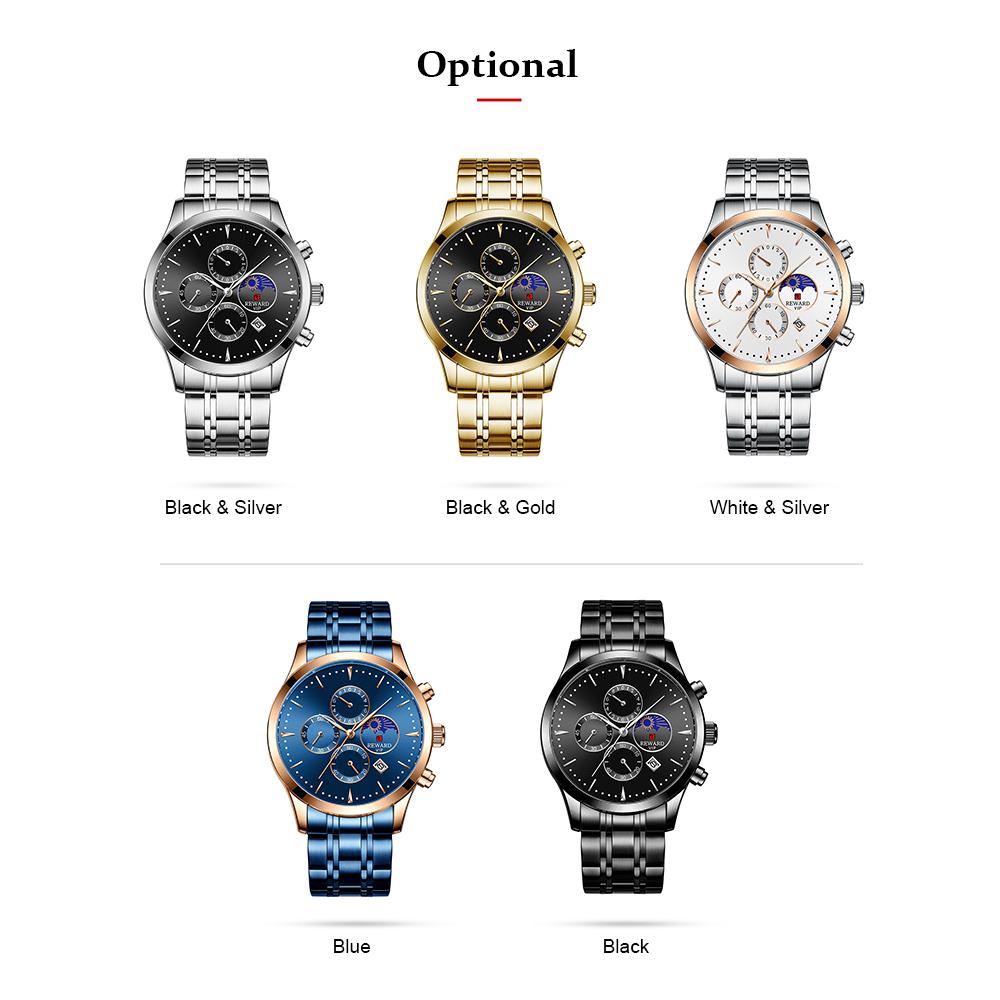 Đồng hồ nam Quartz Movement dây đeo bằng thép không gỉ chống thấm nước