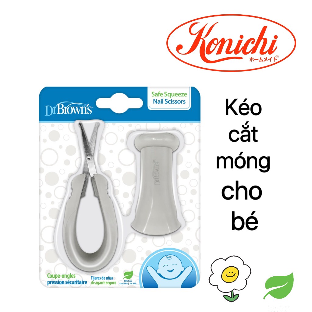 [ HG087 ] Kéo cắt móng tay an toàn cho bé - Dr.Brown's