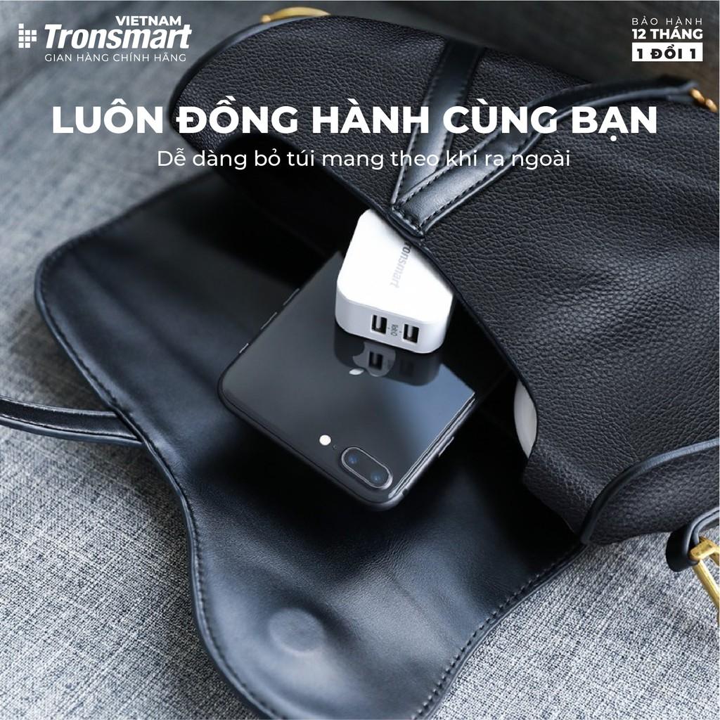 Củ sạc 2 cổng USB Tronsmart W02 công nghệ VoliQ 12W dòng 2.4A - Hàng chính hãng