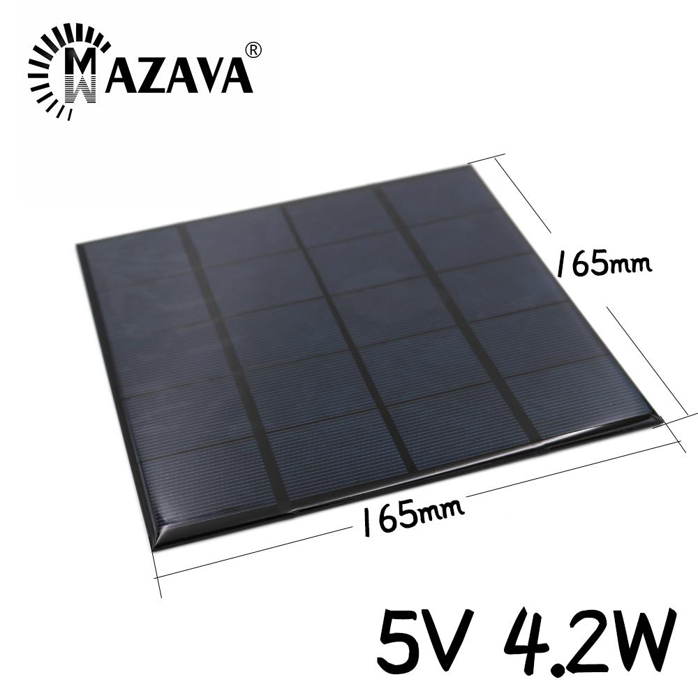 840mA 5V 4.2W Mini Tấm Pin Năng Lượng Mặt Trời Các Tế Bào Năng Lượng Mặt Trời Tự Làm Cho Đèn Điện Thoại Di Động Đồ Chơi Sạc di Động Chất Lượng Cao Tự Làm Giáo Dục