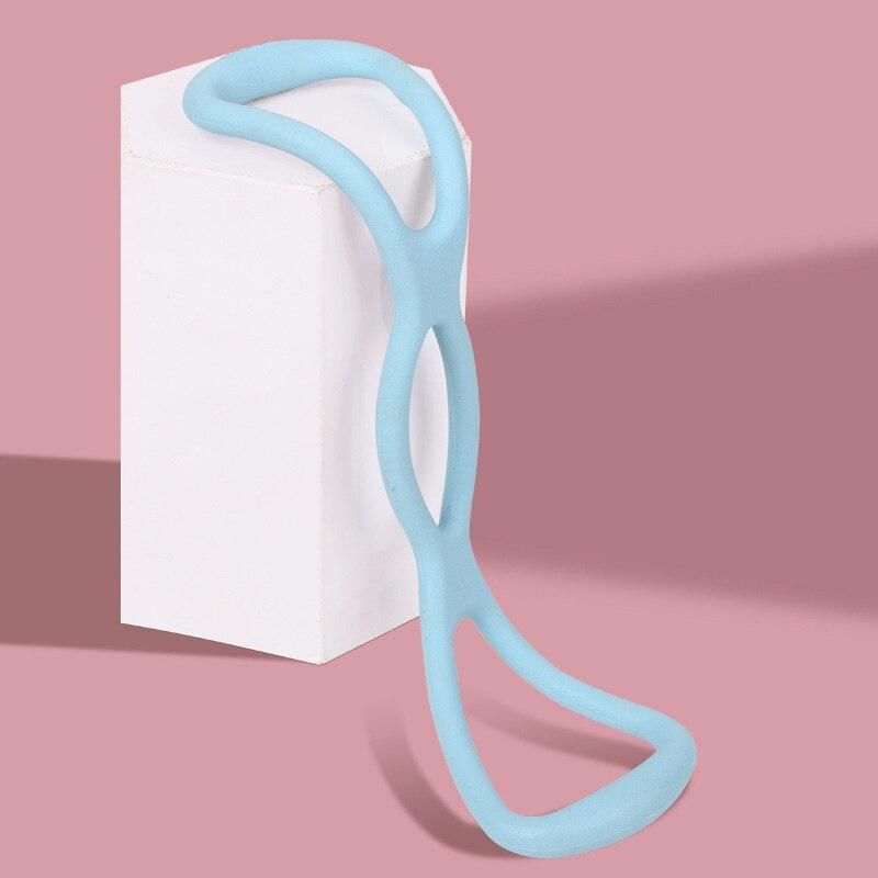 8 Word Yoga Resistance Rubber Bands for Fitness Exercise Elastic Band Bodybuilding Yoga Accessories Portable Fitness Equipment