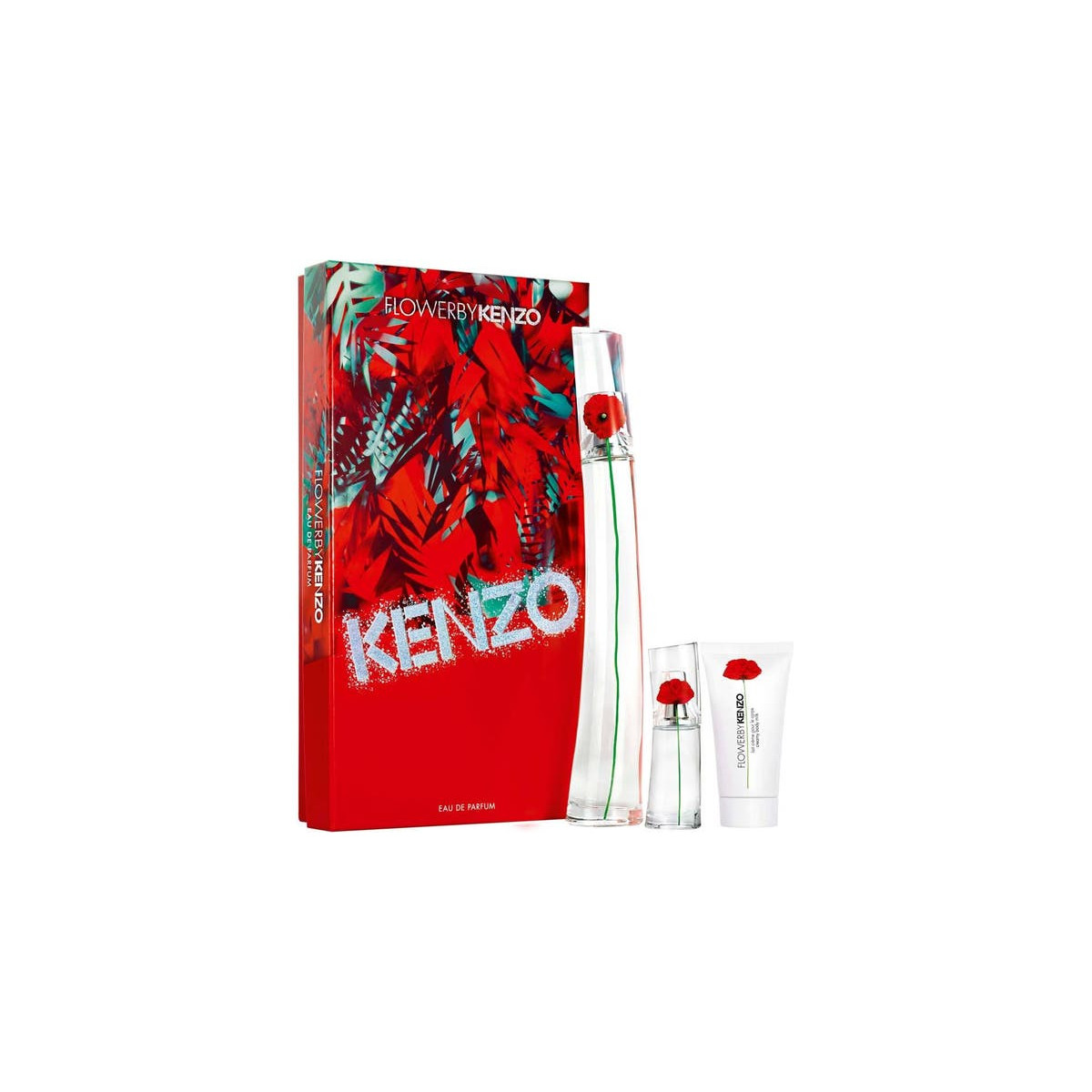 Nước Hoa Nữ Gift Set Kenzo Flower By Kenzo Edp 100Ml - Body Milk 50Ml - Edp 15Ml