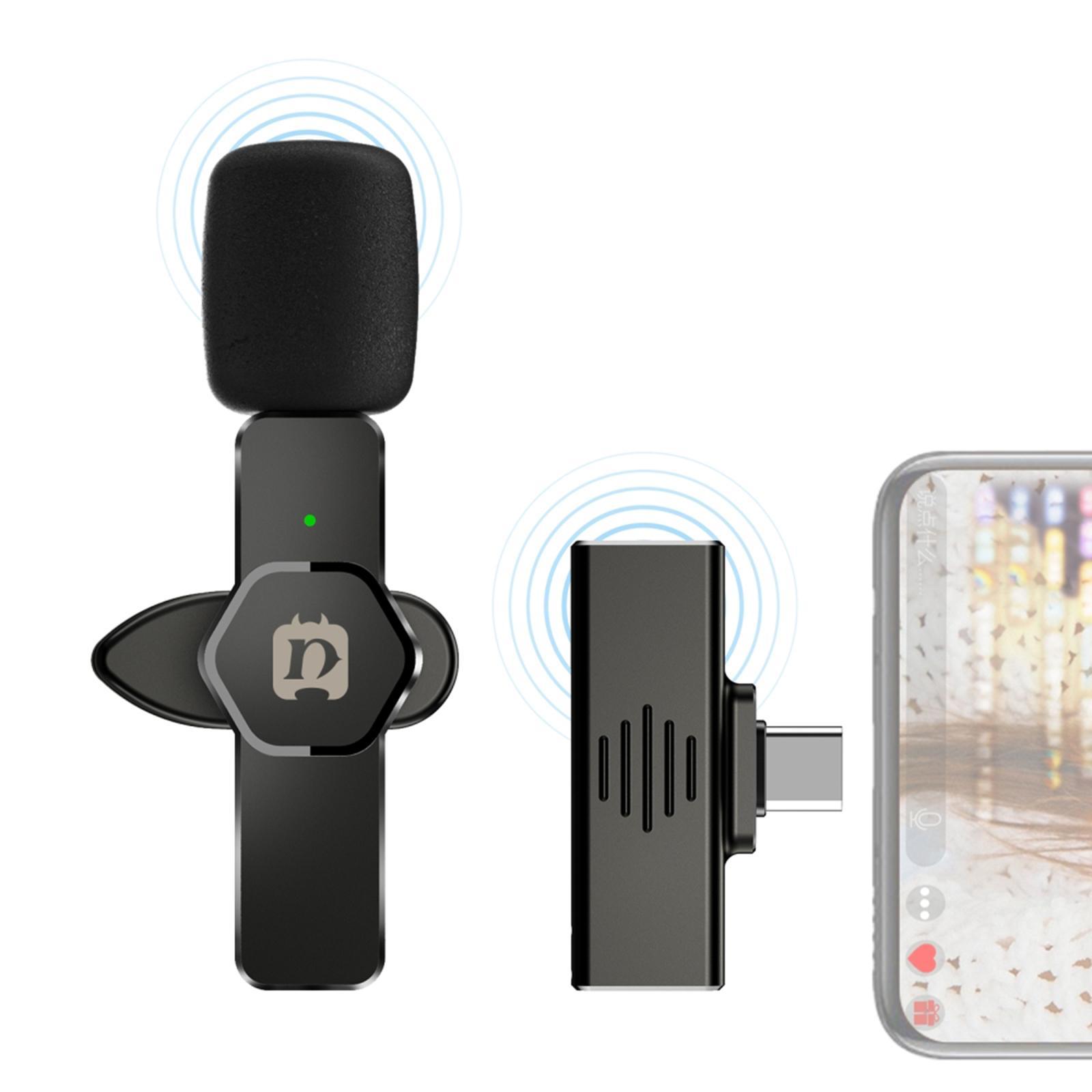 Wireless Lavalier Microphone Usb-C PC for Interview-Auto Sync Meeting