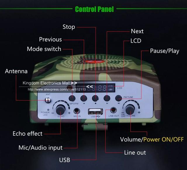 Loa trợ giảng - Bẫy chim E-898 (tặng túi du lich đồng màu cao cấp), loa bluetooth công suất lớn