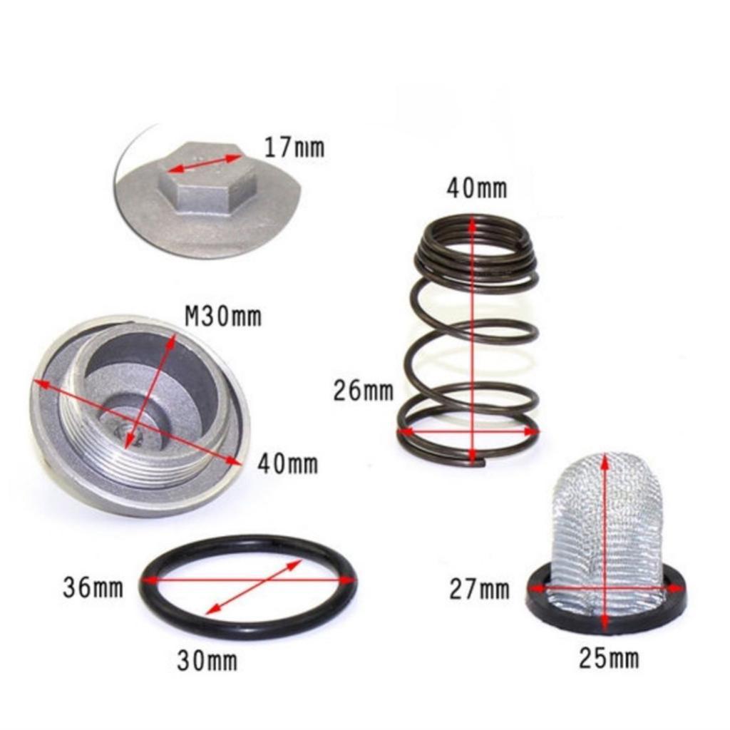 4x Oil Filter Drain Screws for GY6 50-150cc Moped Scooter