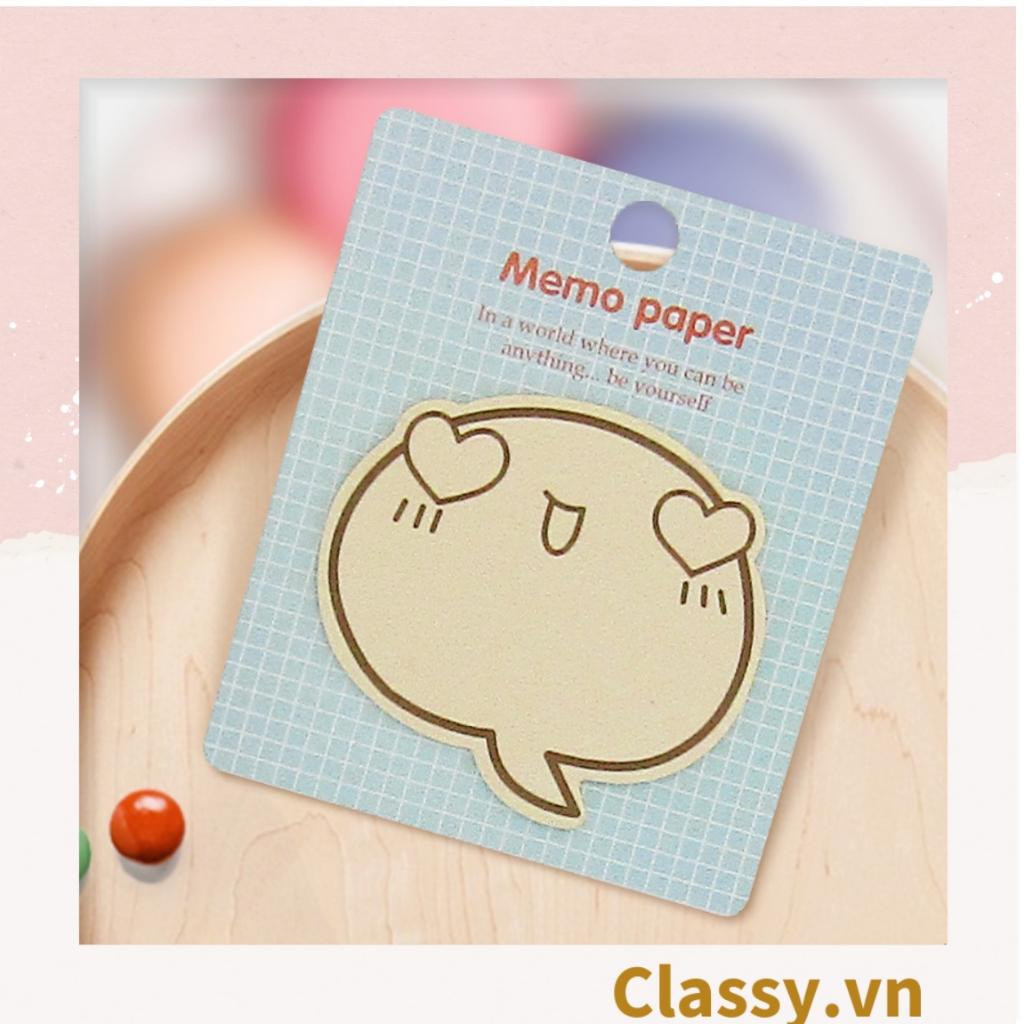 Giấy note, giấy ghi chú Classy hoạ tiết inbox me độc đáo nhiều màu pastel PK1416