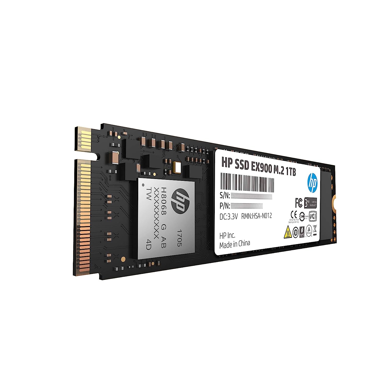 Ổ cứng SSD hiệu HP Model EX900 Plus M.2 NVMe 1TB - Hàng Chính Hãng