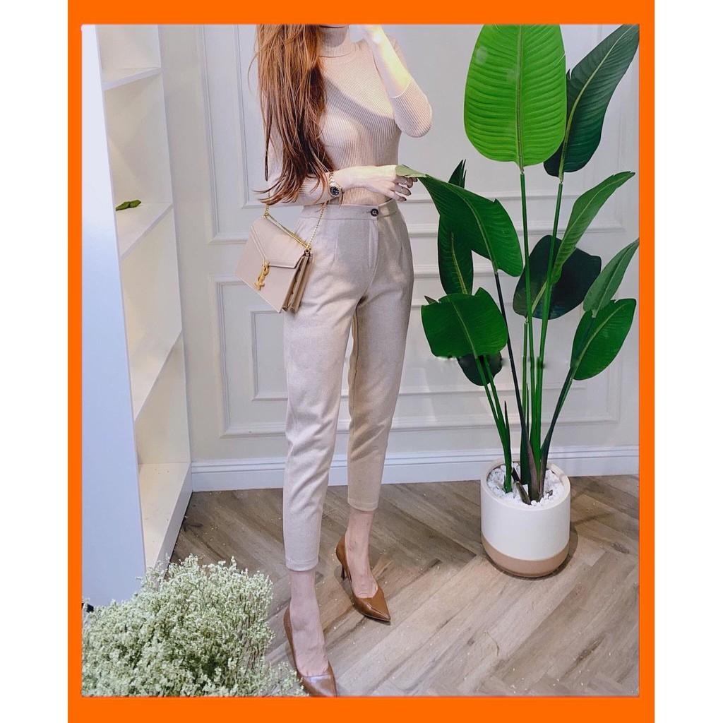 NEW 2020 Quần baggy dạ cúc Hàn Quốc siêu đẹp