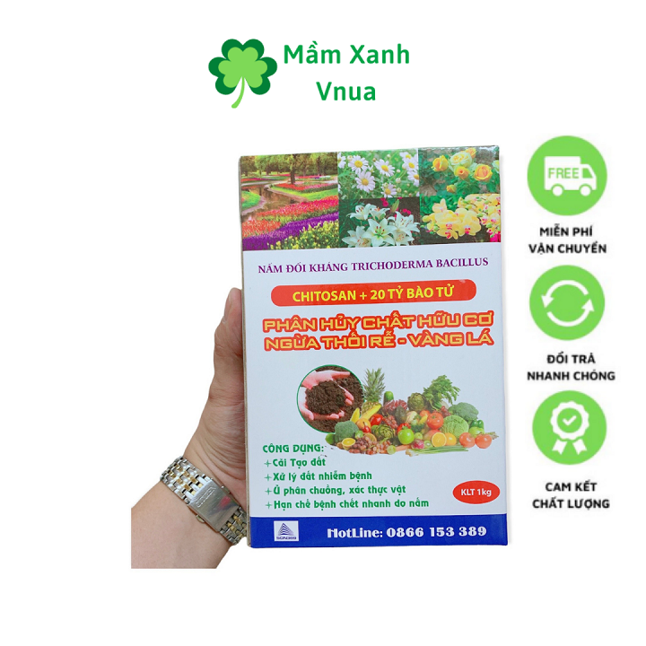 Nấm Đối Kháng Trichoderma Bacillus, Nấm Tricoderma - Gói 1Kg