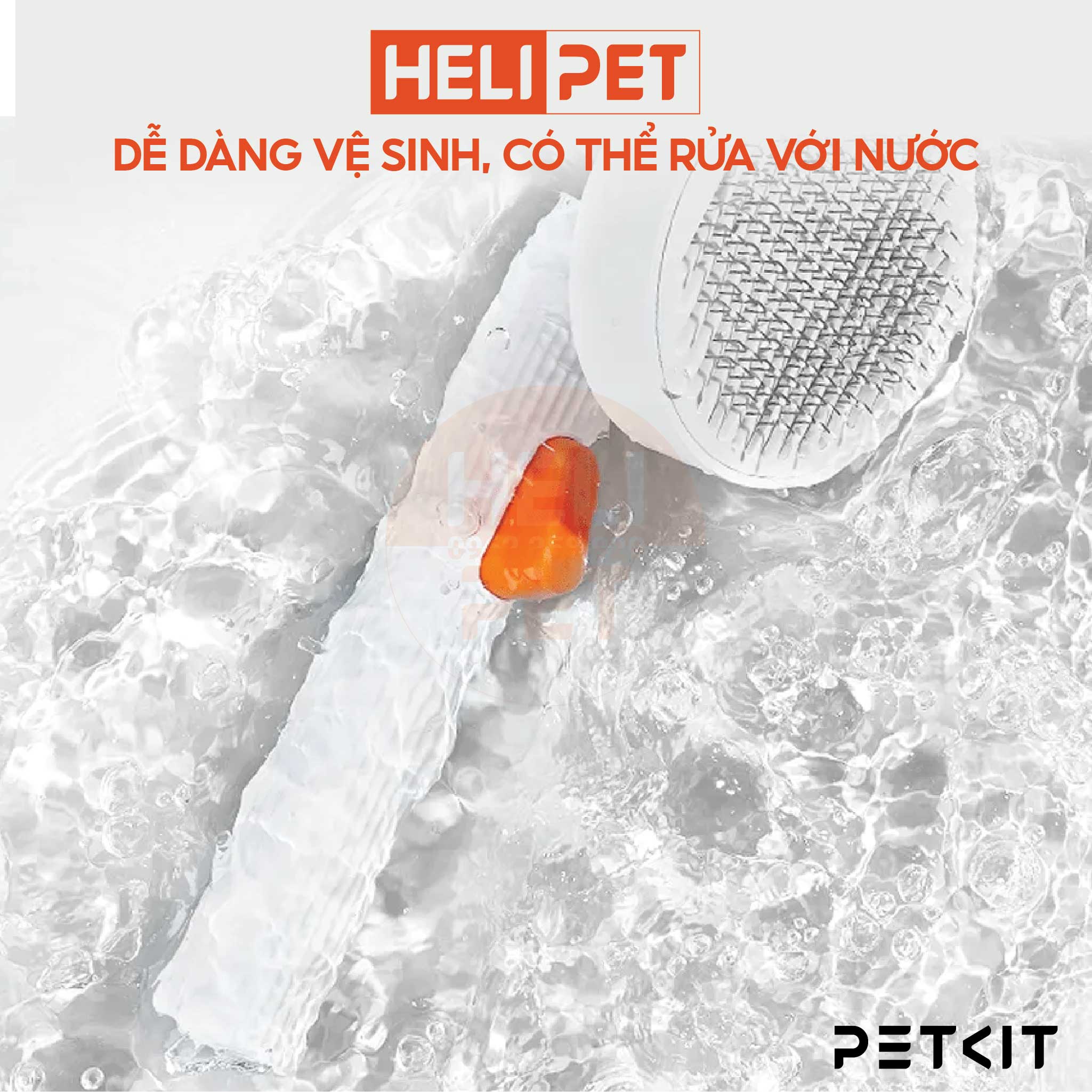 Lược chải lông cao cấp PETKIT dành cho chó mèo- HeLiPet