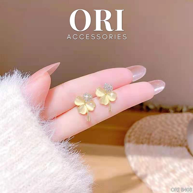 Bông tai nữ dáng nhỏ bông hoa Verity xinh xắn đáng yêu ORI ACCESSORIES B408