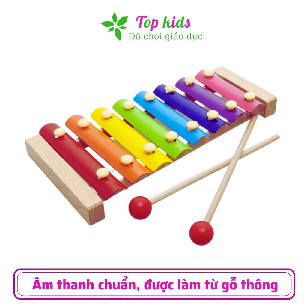 Đồ chơi gỗ thông minh montessori đồ chơi sáng tạo đàn gỗ 8 quãng Xylophone cho bé trai bé gái 1 2 3 4 5 6 tuổi