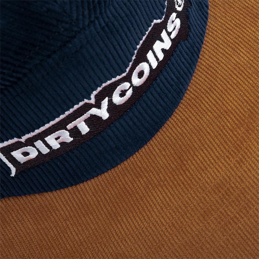 DirtyCoins Nón Corduroy 5 Panels Cap - Blue