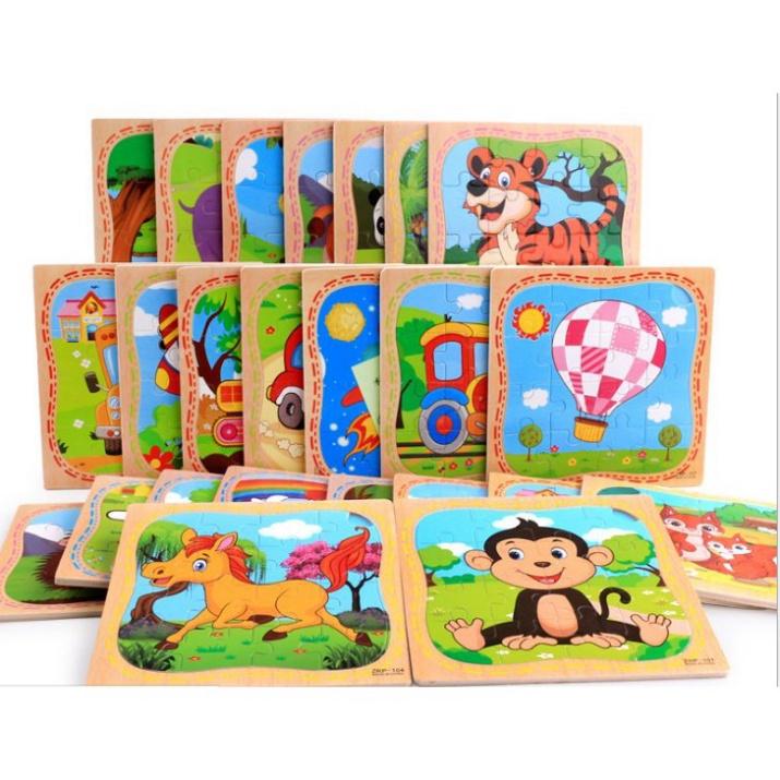 Set 5 tranh PUZZLE 16 Mảnh Nấm Store