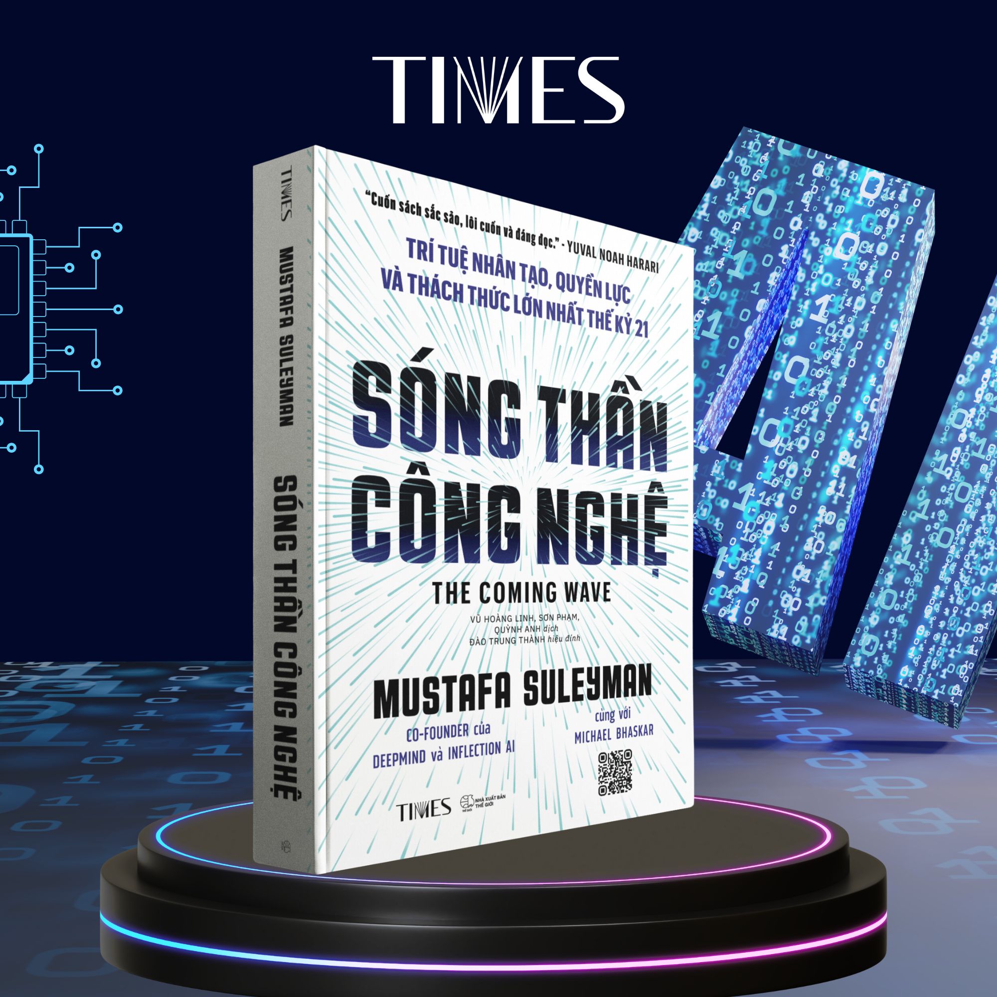 Sách - Sóng thần công nghệ (The Coming Wave) : Trí tuệ nhân tạo, quyền lực và thách thức lớn nhất thế kỷ 21