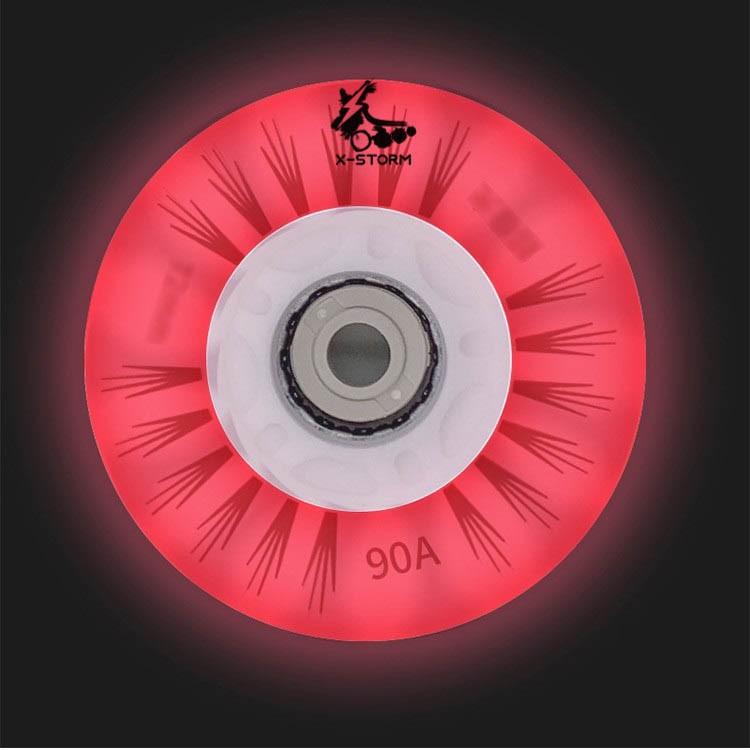 Bánh xe patin có đèn led , cao su có độ bám đường rất tốt