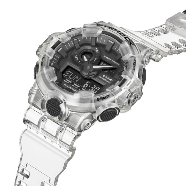 Đồng Hồ Nam Casio G-Shock GA-700SKE-7ADR Chính Hãng | Casio G-Shock GA-700SKE-7A Transparent Pack Dây Nhựa