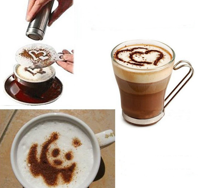 Bộ 16 Khuôn Mẫu Tạo Hình Cafe Capuchino