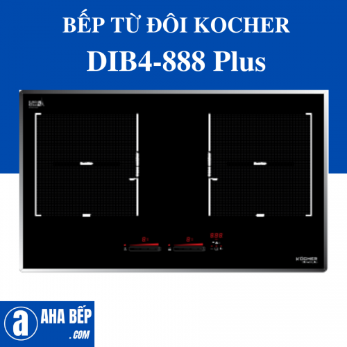Bếp từ đôi Kocher DIB4-888 PLUS - Hàng Chính Hãng