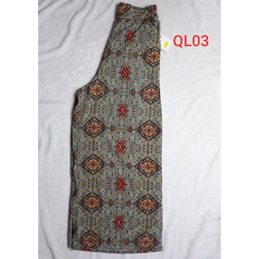 Quần lụa ống rộng