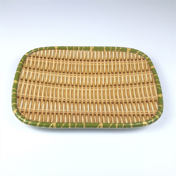 Đĩa nhựa chữ nhật trang trí vân giả mây GS0161