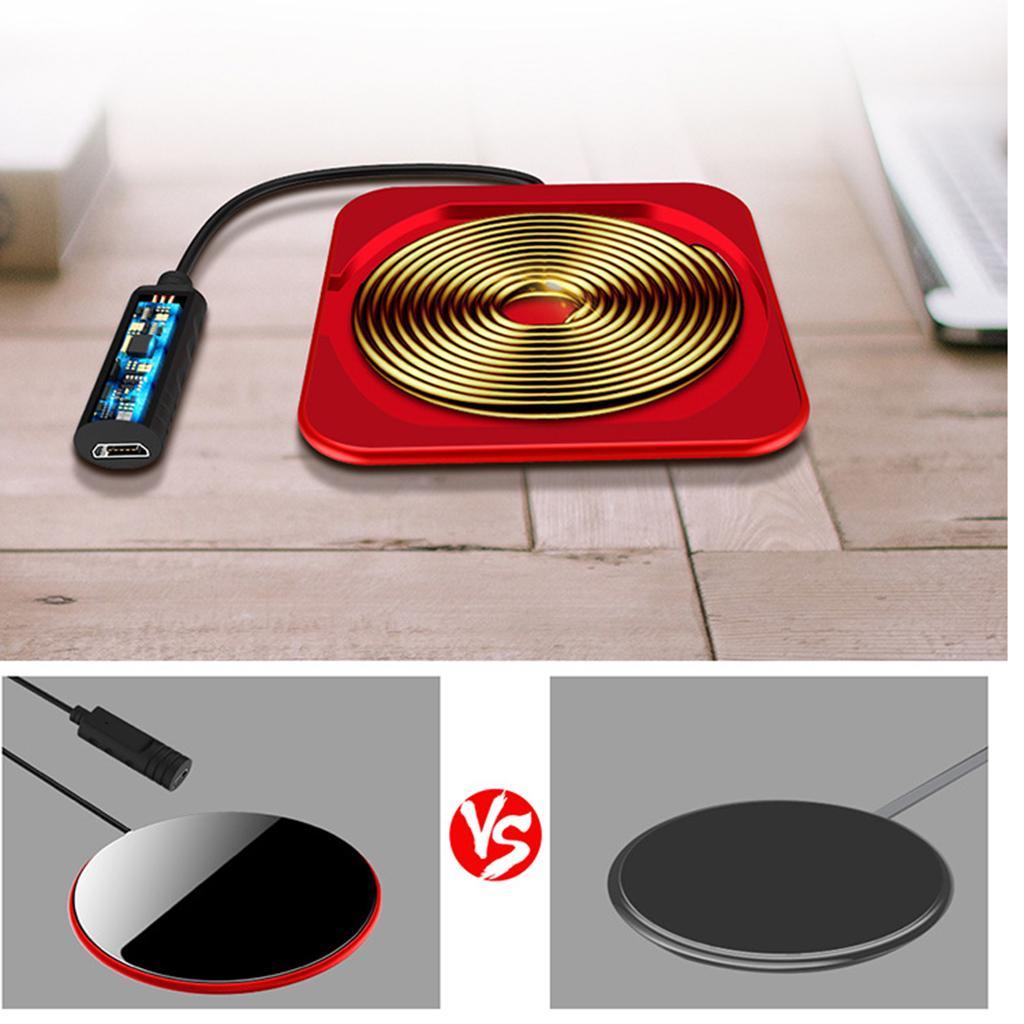 10W Fast Wireless Charging Pad Stand for Galaxy Note 8/5 S8/S8+ S7/S7