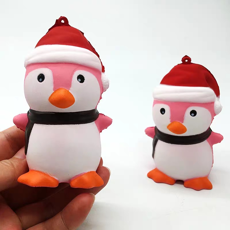 Squishy chim cánh cụt hồng, squishy chậm tăng mùi thơm dịu nhẹ, đồ chơi cho bé trai và bé gái