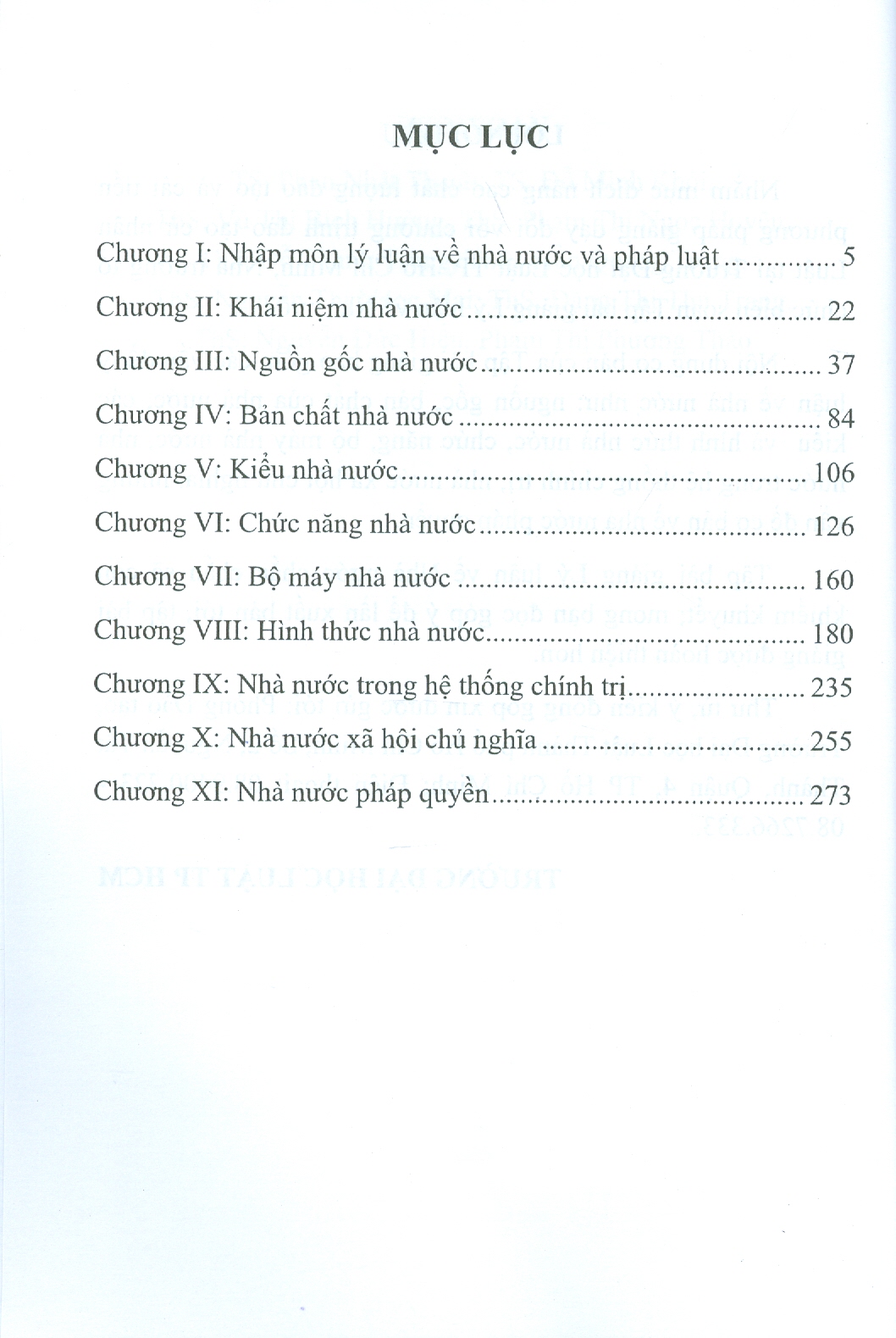 Tập Bài Giảng LÝ LUẬN VỀ NHÀ NƯỚC (Tái bản lần 1, có sửa đổi và bổ sung)