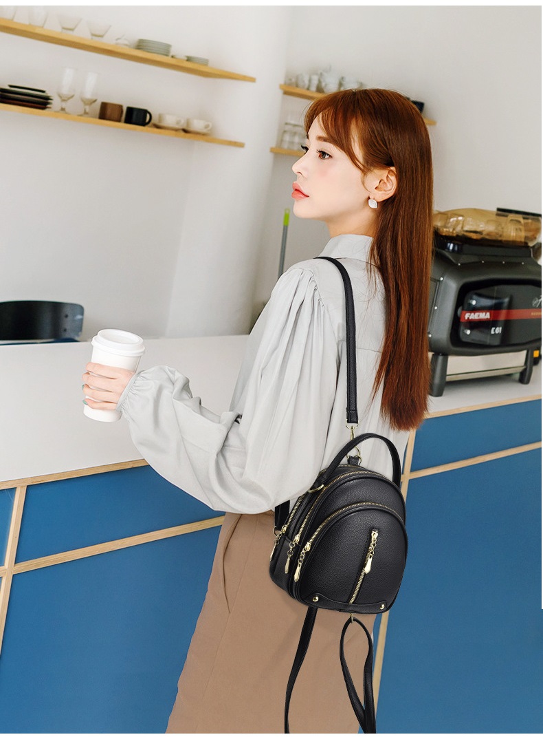 Balo mini da nữ thời trang 3in1 đeo 2 kiểu balo và túi đeo chéo