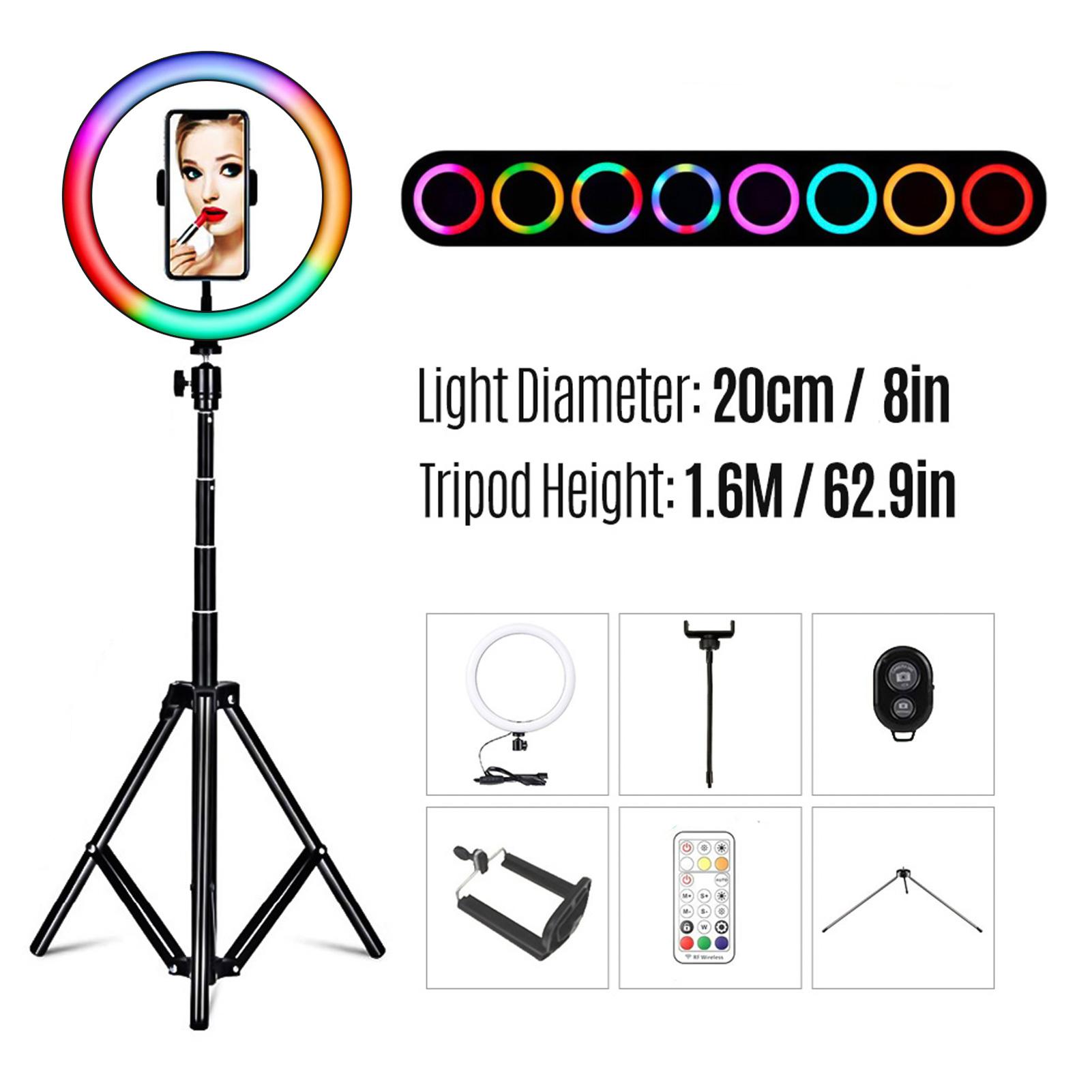 Đèn LED Fill Light có thể thay đổi độ sáng USB Được hỗ trợ với giá đỡ ba chân kim loại để bàn