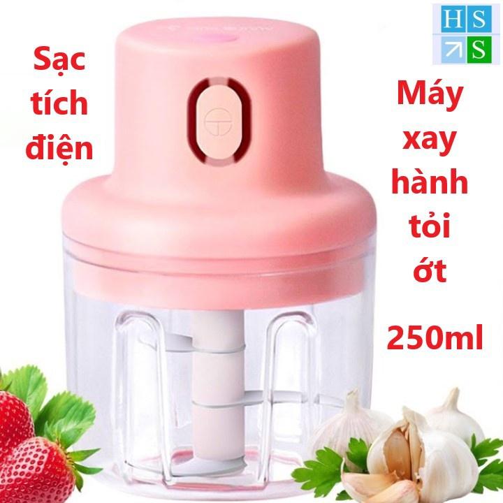 Máy Xay Mini Cầm Tay, Xay Thịt, Xay Đồ Ăn Dặm Cho Bé, Gia Vị, Tỏi, Ớt Siêu Tiện Dụng - Hàng nhập khẩu