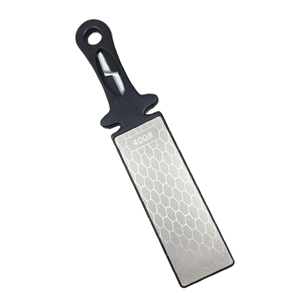 Portable Kitchen Tool Double Sided Diamond Sharpening Sharpener 400# 1000#