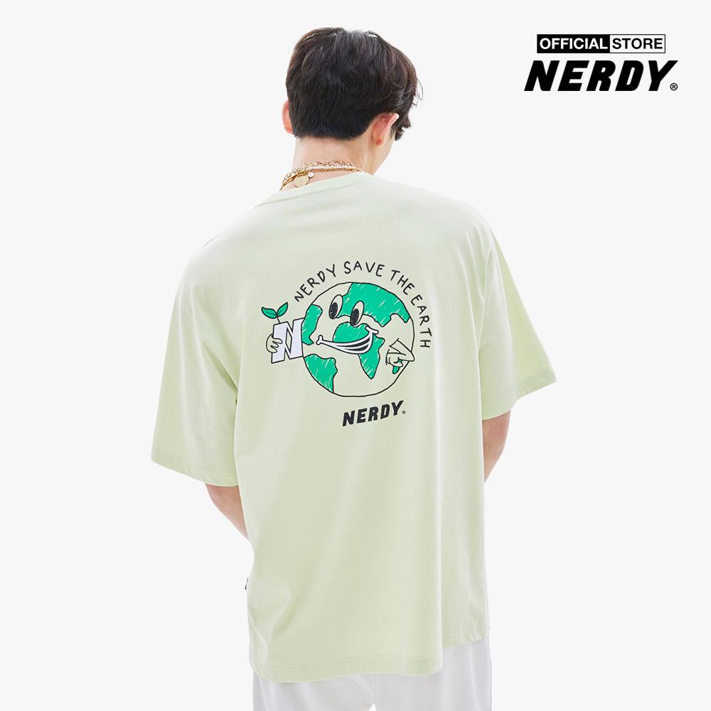 NERDY - Áo thun tay ngắn cổ tròn Earth PNEU22KG07