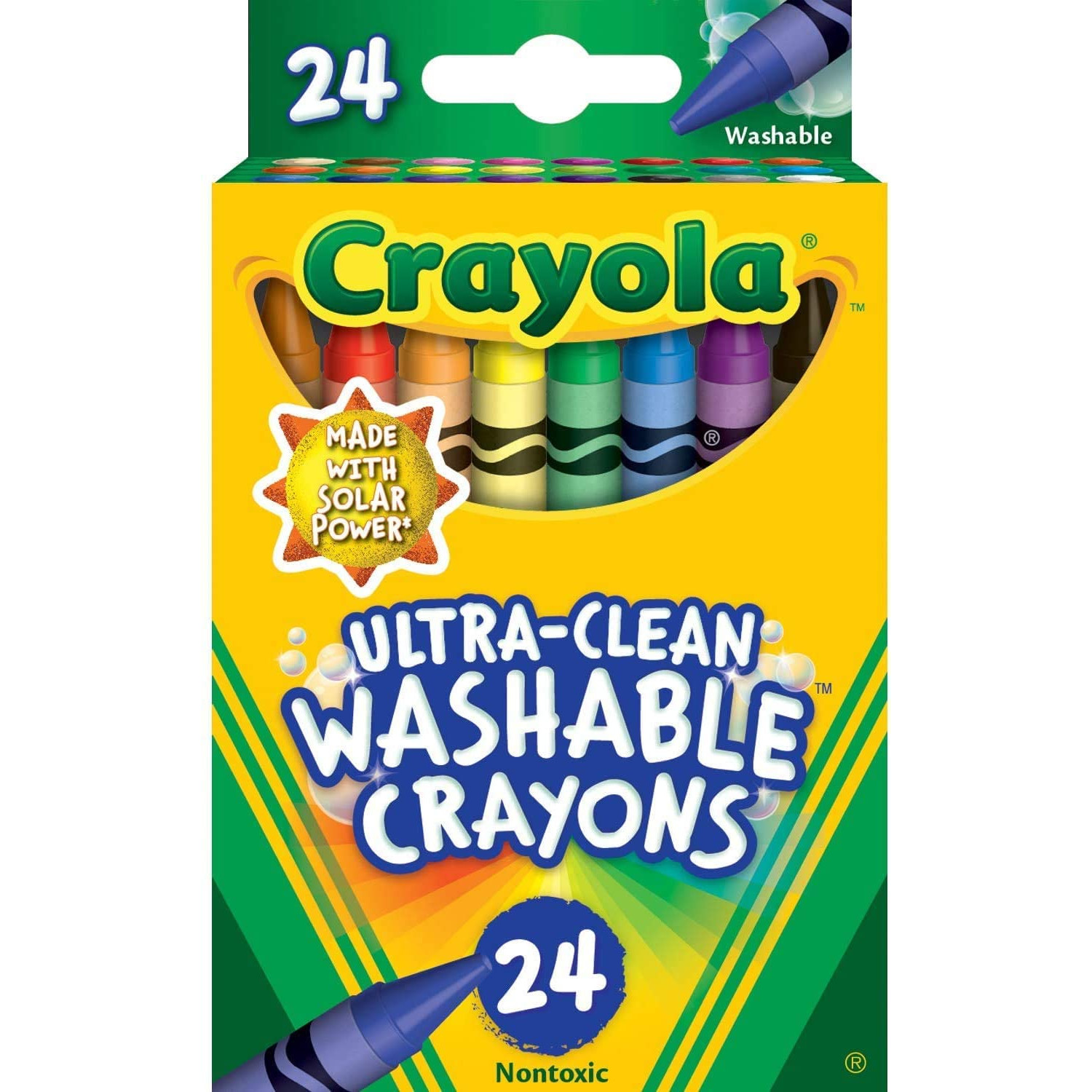 HỘP 24 BÚT MÀU SÁP CRAYOLA ( RỬA ĐƯỢC)