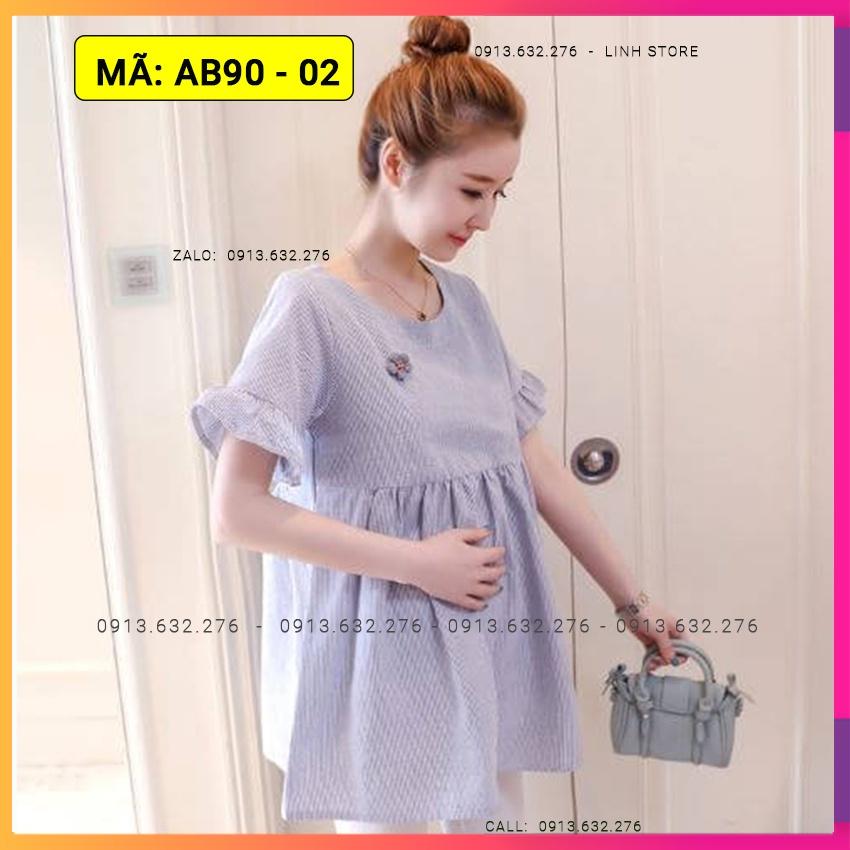 Áo Bầu Hàn Quốc, Áo Bầu Đẹp, Áo Bầu Babydoll giấu bụng