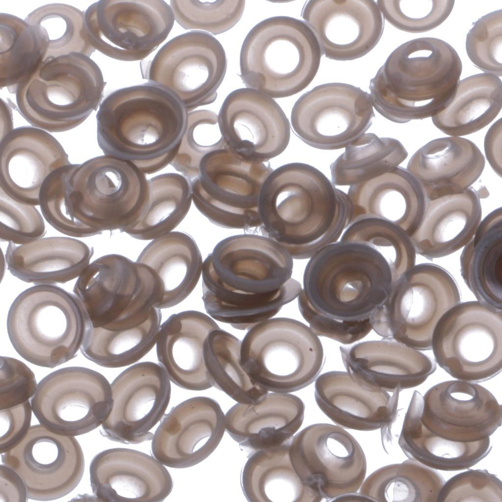 200 Pieces 9mm 11mm Plastic Safety Eyes Nose Washer BACK For Bear Doll DIY Craft