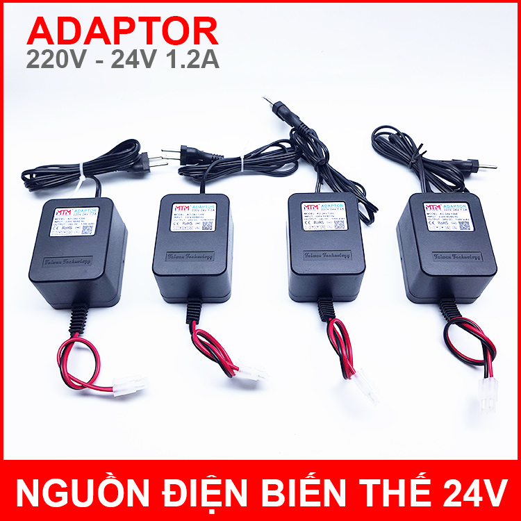 Nguồn điện adaptor biến thế máy phun sương lọc nước RO 220V 24V 1.2A MTM chính hãng