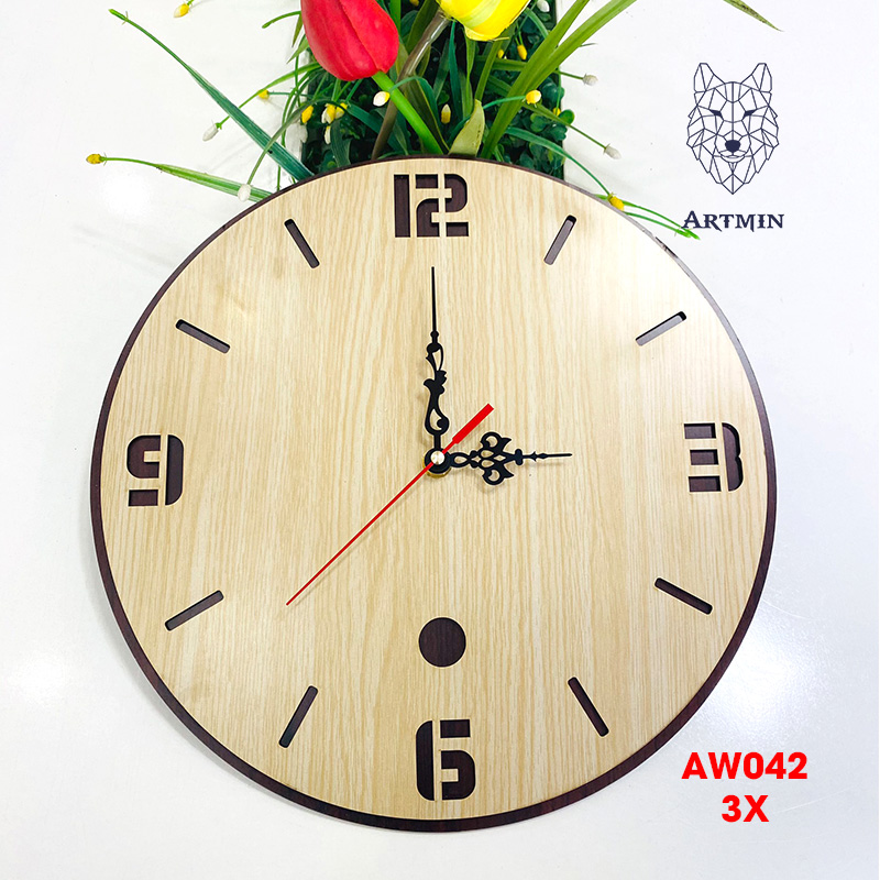 AW042 - Đồng Hồ Gỗ Decor Bán Chạy 2023 – Đồng Hồ Treo Tường Trang Trí