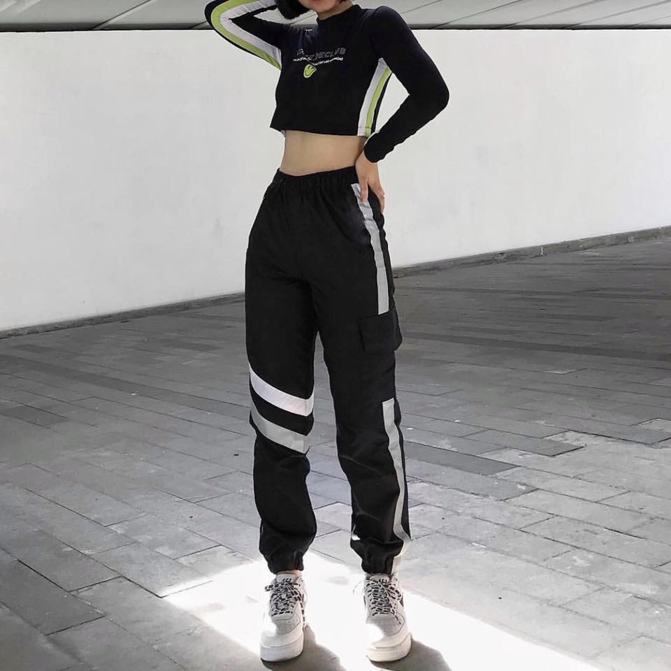 Quần jogger túi hộp phản quang unisex - Reflective Box Pants Hottrend